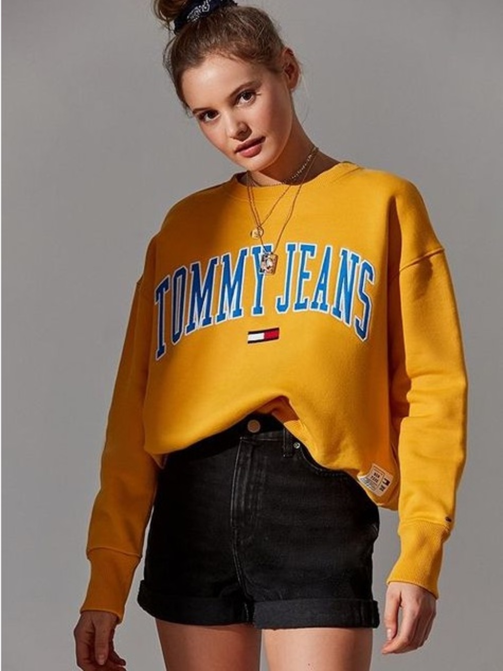 Tommy Jeans Yellow Crewneck Sweatshirt